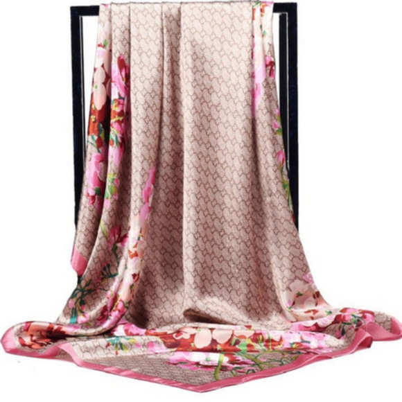 Accessories - Fashion Retro Floral Wrap Scarf luxury